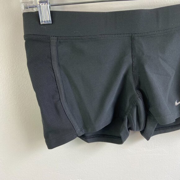 Nike Dri-Fit Black Mesh Side Active Shorts - Picture 5 of 8